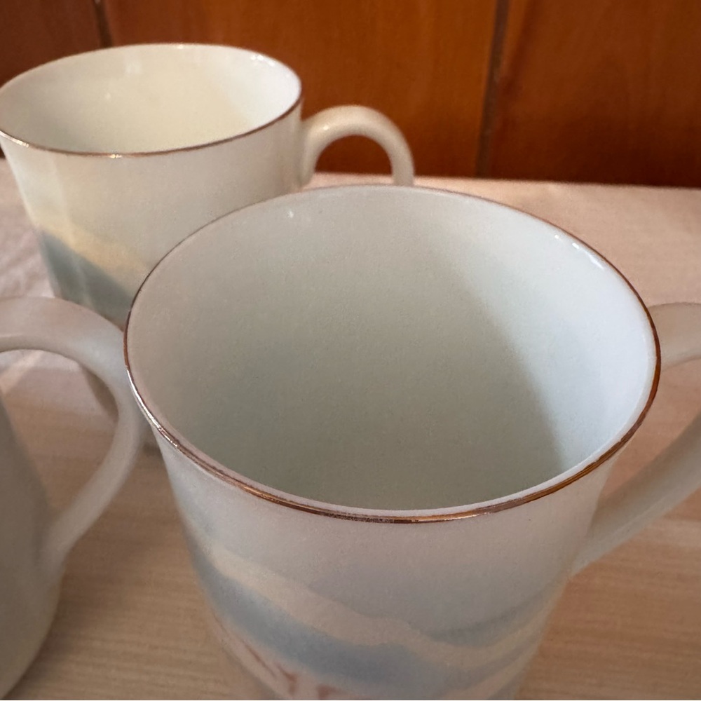 Otagiri Nautical Shell Mug Set - Blue and Cream - Picture 7 of 11